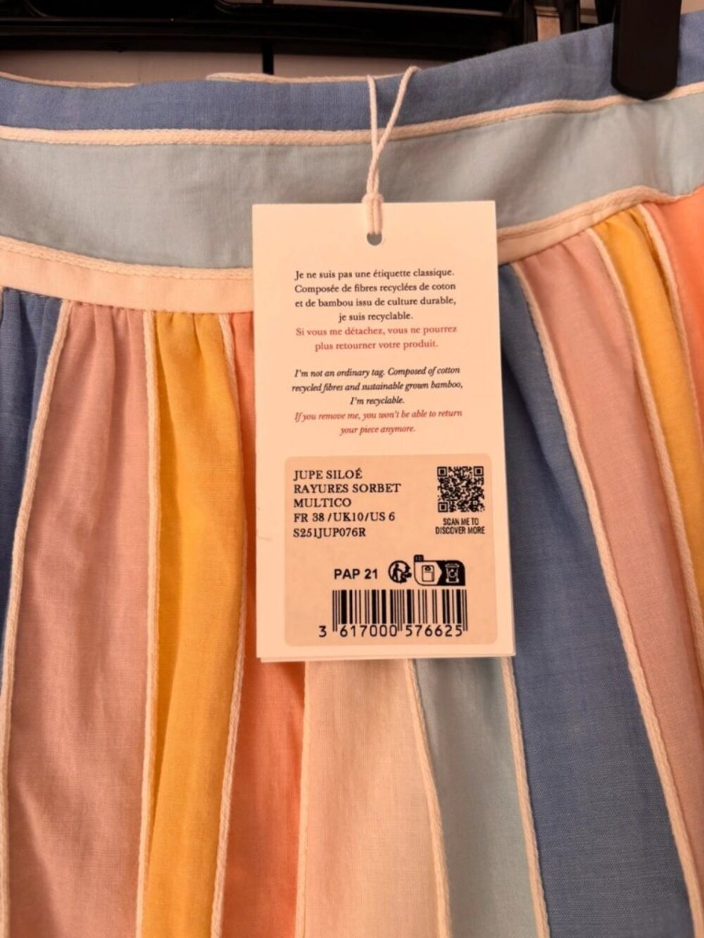 Sezane Siloe Maxi Skirt Women's M US 6 - Picture 3 of 3